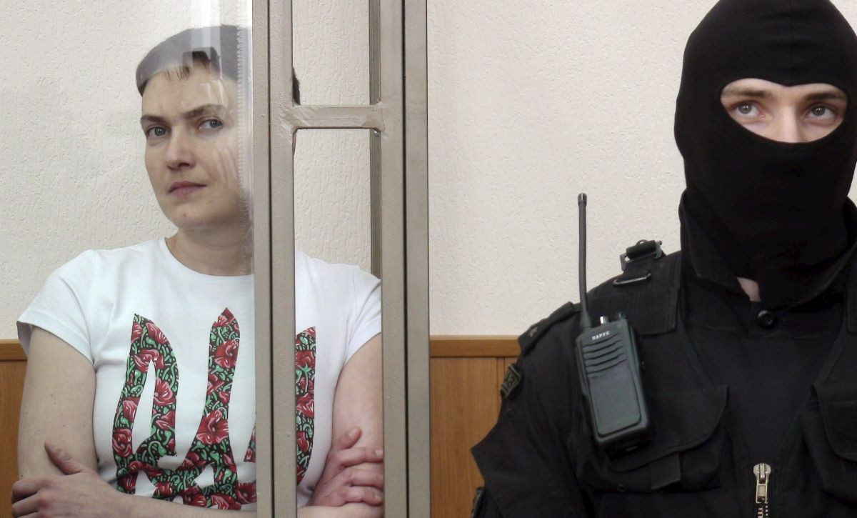 Former Ukrainian army pilot Savchenko attends verdict hearing at court in Donetsk in Rostov region