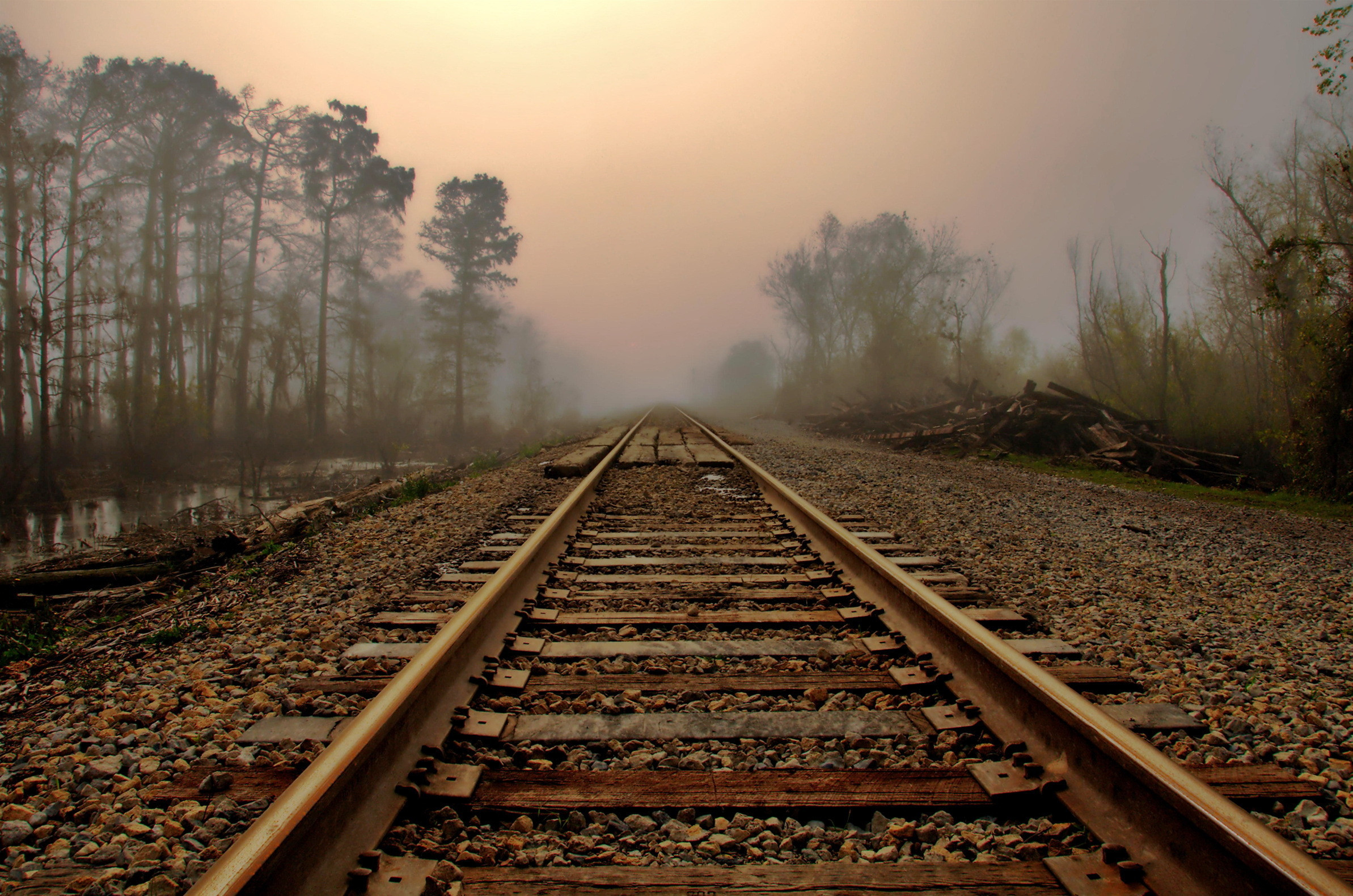 Railway-in-the-fog